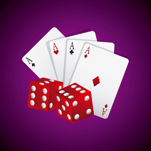 casino games elements isolated icon