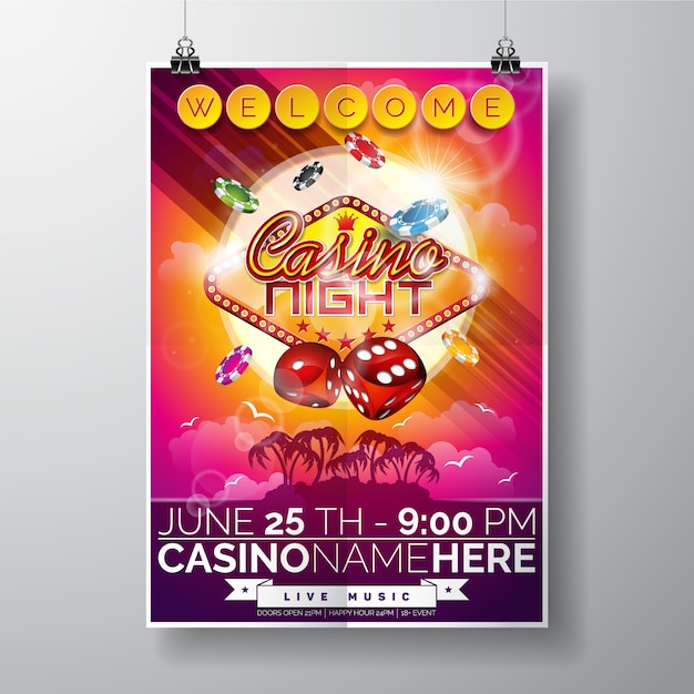 Casino night poster