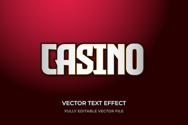 Casino text effect