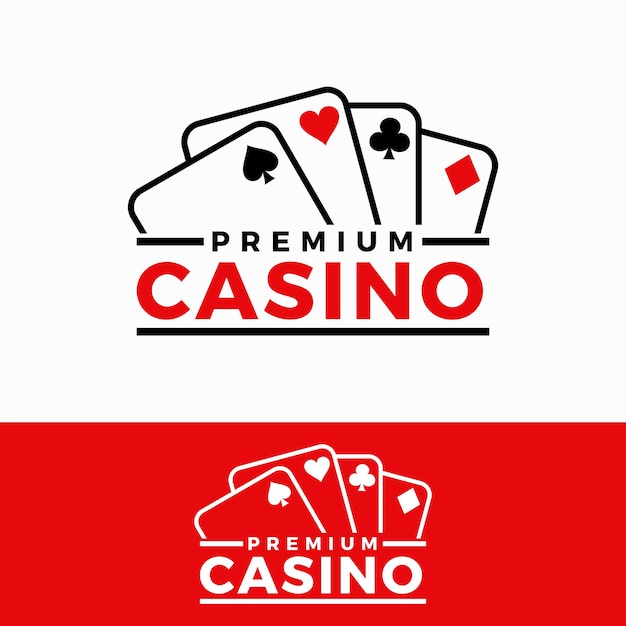 casino vector graphic template. gambling sign roulette, cards, dice illustration game