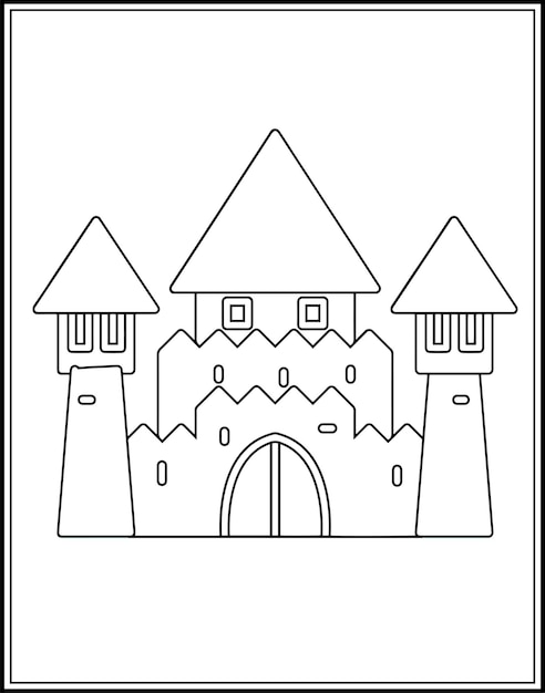 Castle Coloring Pages for Kids