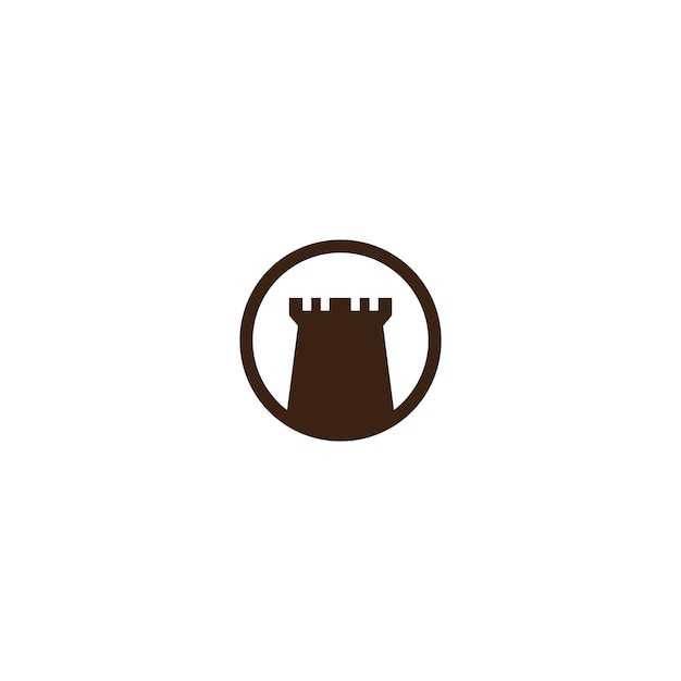 Castle Logo vector icon illustration