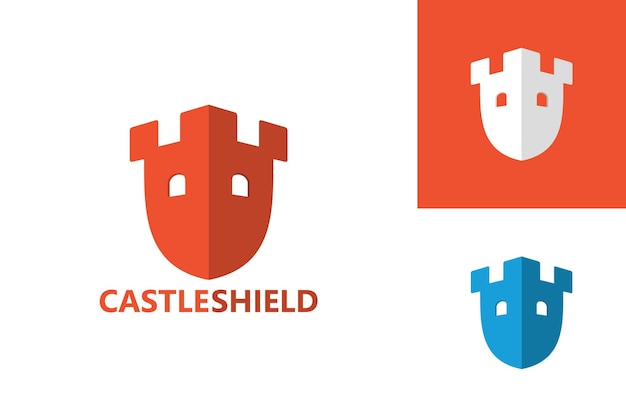 Castle Shield Logo Template Design Vector, Emblem, Design Concept, Creative Symbol, Icon