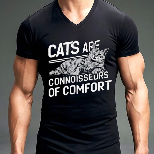 Cat Are Connoisseurs Of Comfort Tshirt Design