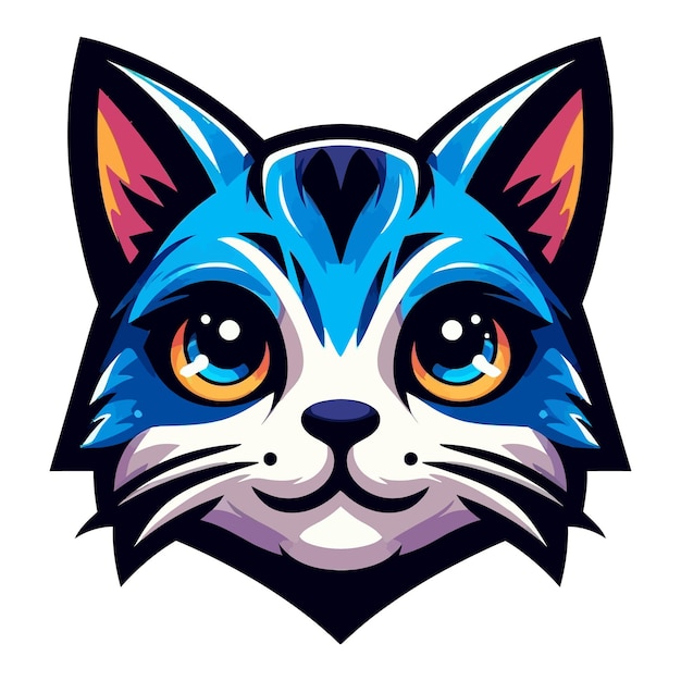 a cat avatars vector illuistration