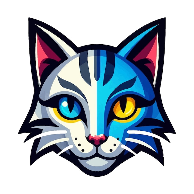 a cat avatars vector illuistration