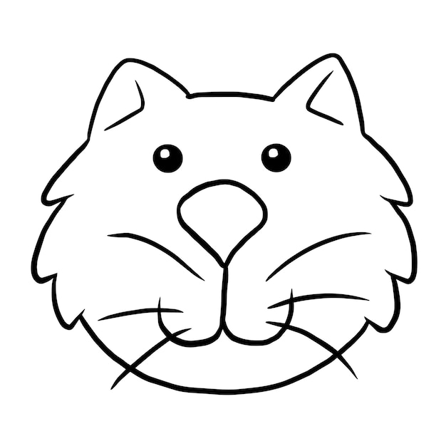 Cat cartoon animal cute kawaii doodle doodle coloring page drawing drawing