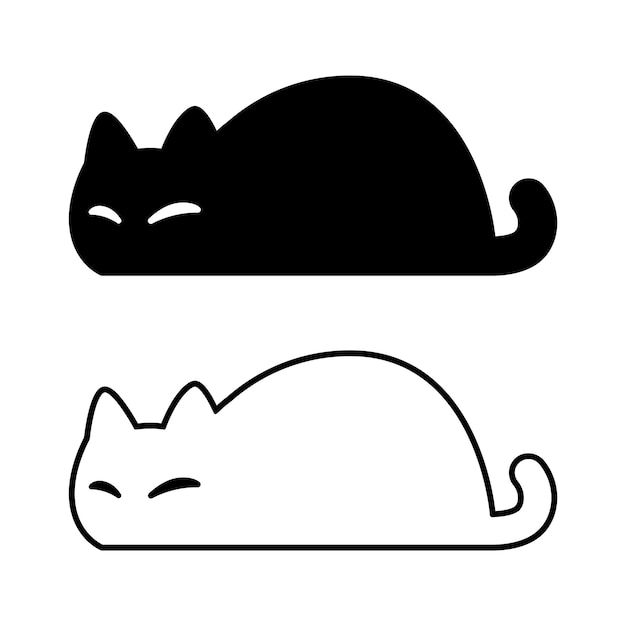 cat character cartoon kitten sleeping