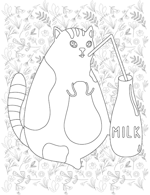 Cat Coloring Page