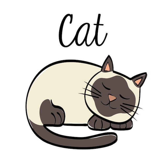 Cat concept with icon design