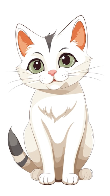 Cat drawing cartoon artwork vector