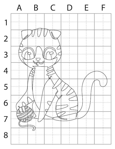 Cat Drawing Page, Cute Cat Coloring Pages for Coloring Books, Outline Cat, Cat Vector, Cats