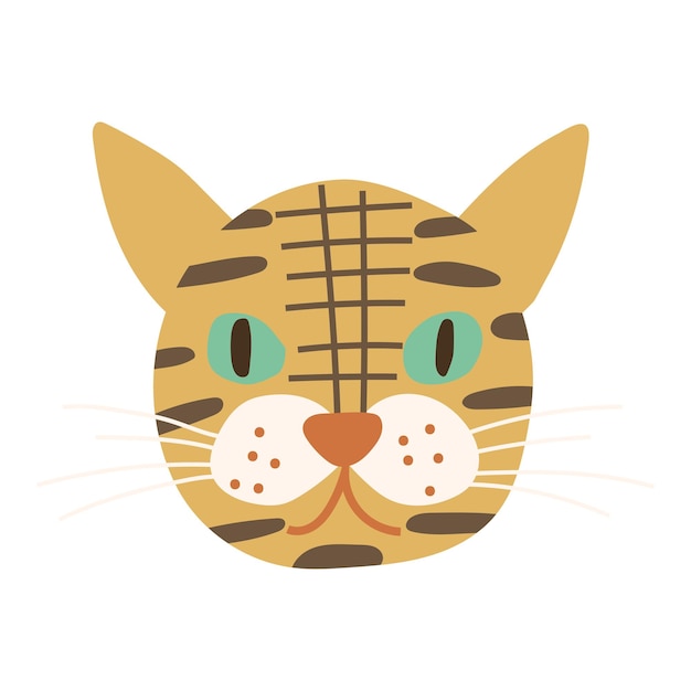 Cat Face Icon Vector illustration