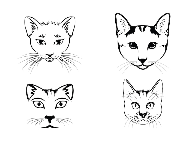 Cat Face SVG Graphic Design