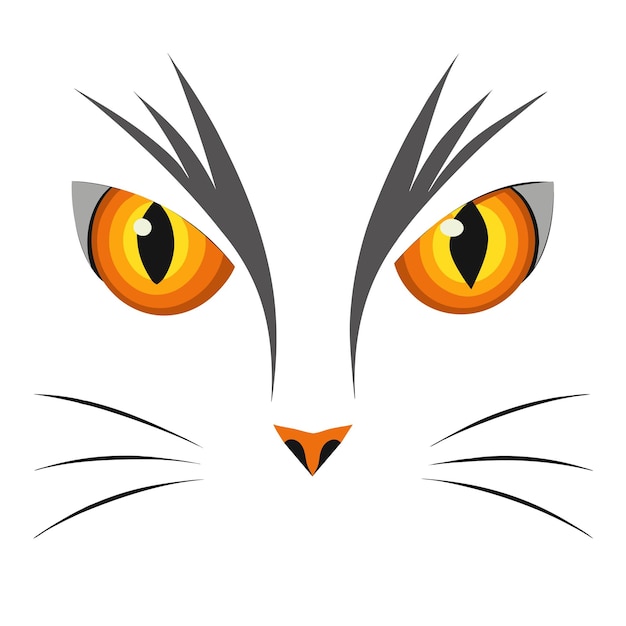 Vector cat face