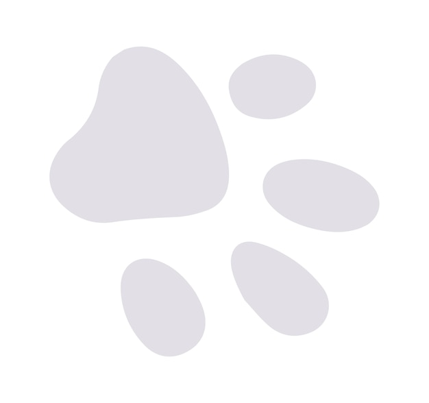 Cat Footprint Icon Vector illustration