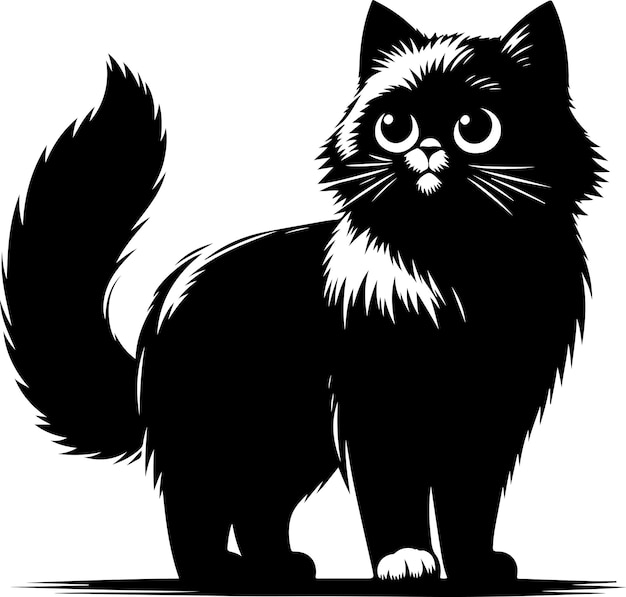 Cat Gizmo Standing Silhouette Vector Images