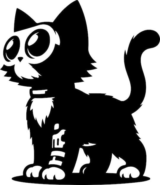 Cat Gizmo Standing Silhouette Vector Images