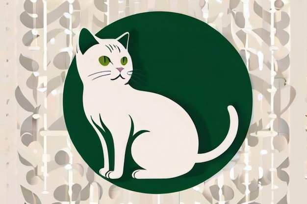 Vector cat kitten image