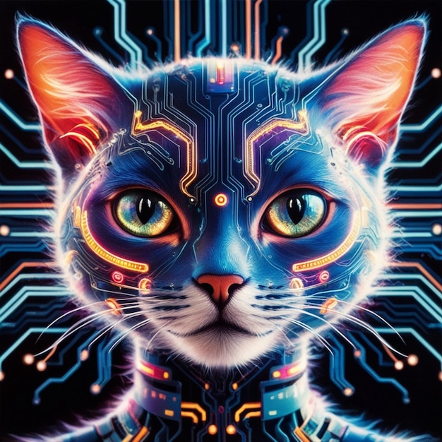 Vector cat kitten image