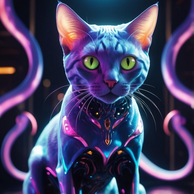 Vector cat kitten image