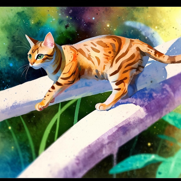 Vector cat kitten image