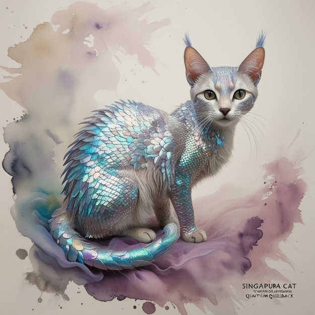 Vector cat kitten image