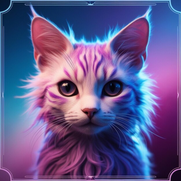 Vector cat kitten image