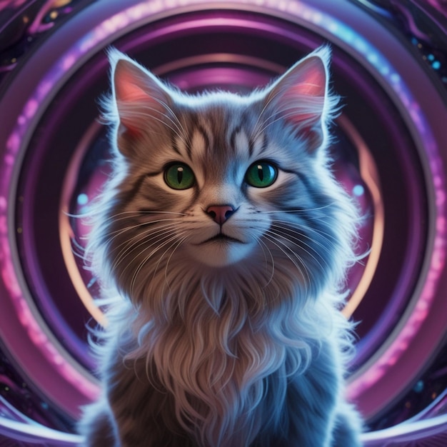 Vector cat kitten image