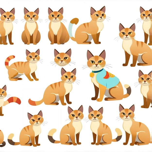 Vector cat kitten image