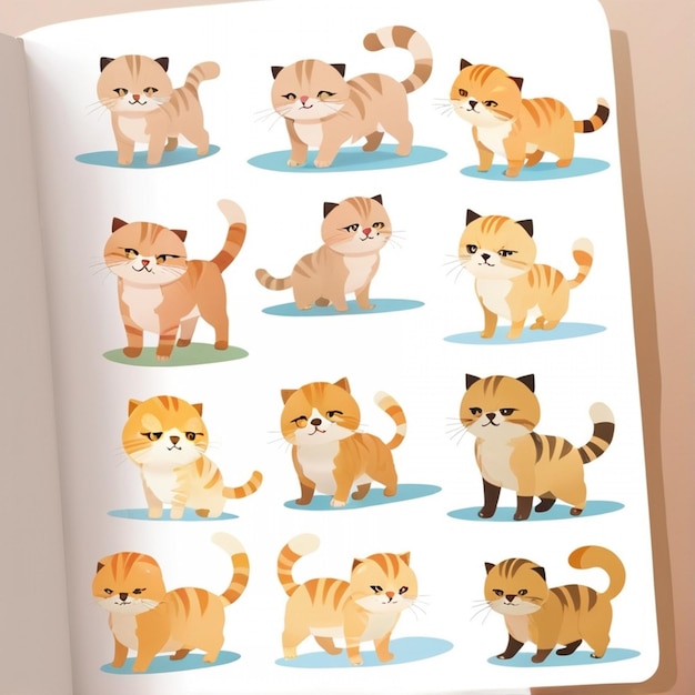 Vector cat kitten image