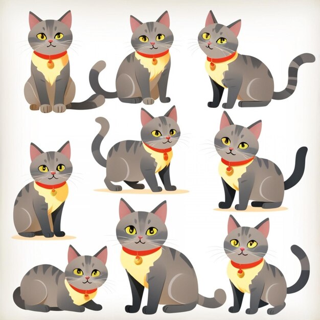 Vector cat kitten image