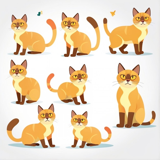 Vector cat kitten image