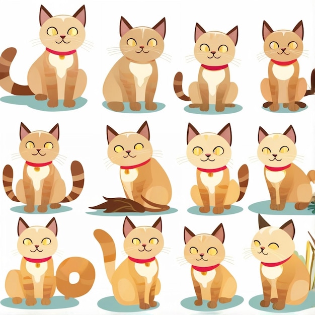 Vector cat kitten image