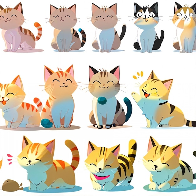 Vector cat kitten image