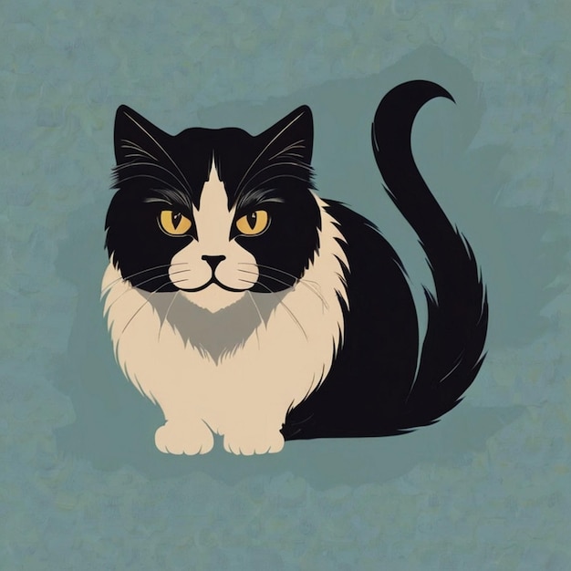 Vector cat kitten image