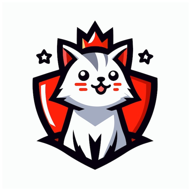 cat mascot logo icon Design