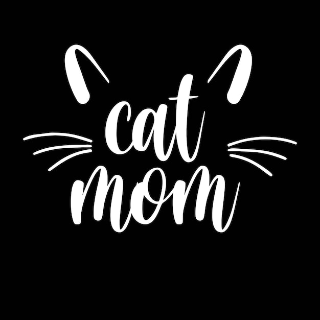 Cat Mom cat face mom