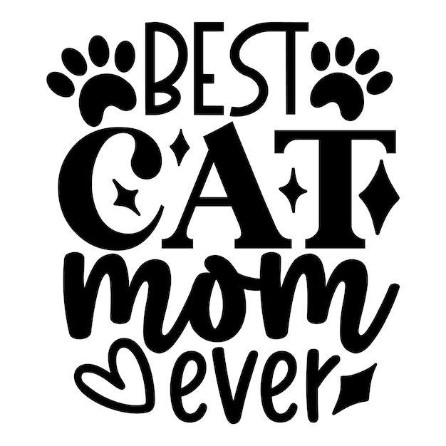 Cat Mom SVG Design