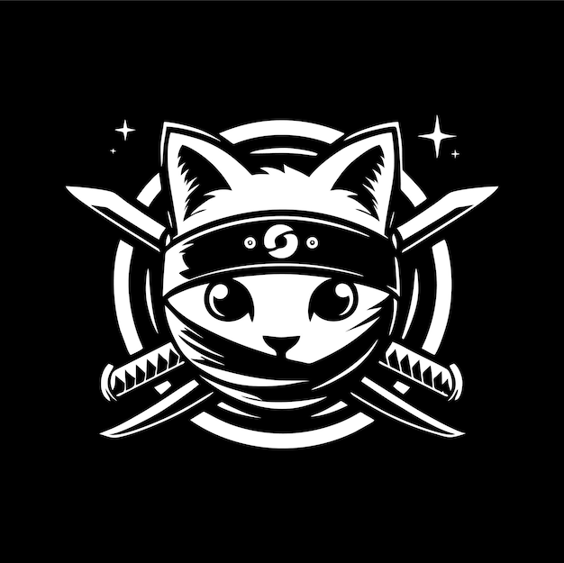 Cat Ninja Vector