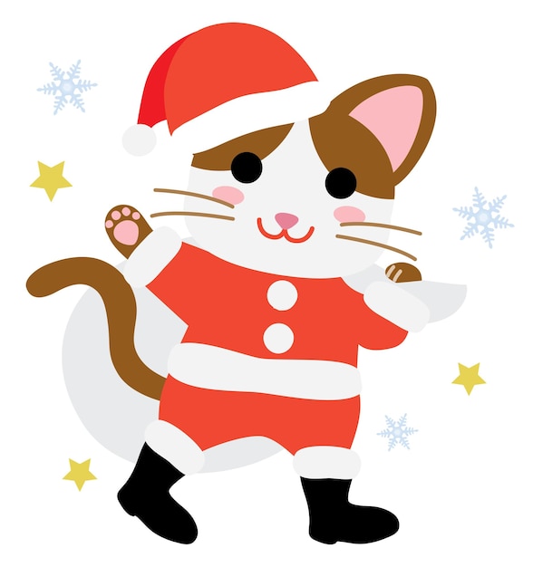 Cat Santa Claus