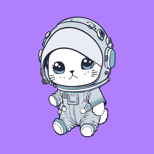 A cat in a space suit