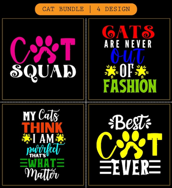 Cat svg bundle cat svg file cat svg cricut cat typography vector design cat gifts