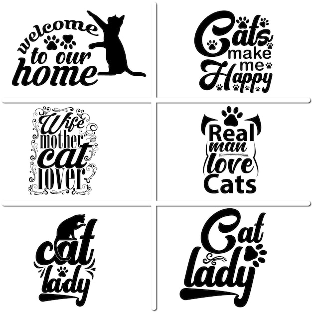 Cat t-shirt design bundle