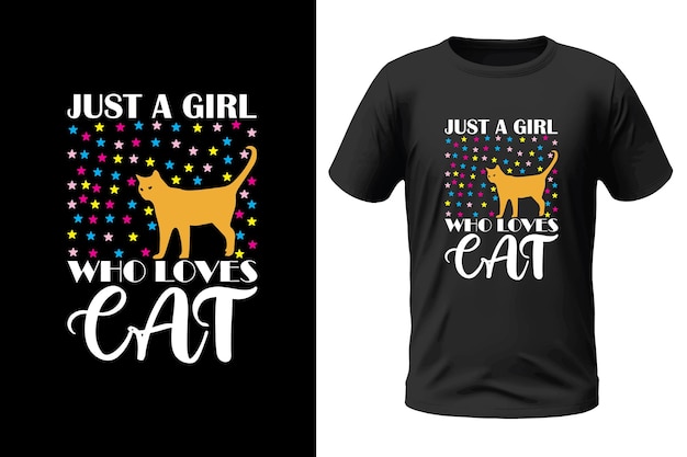 Cat tshirt design