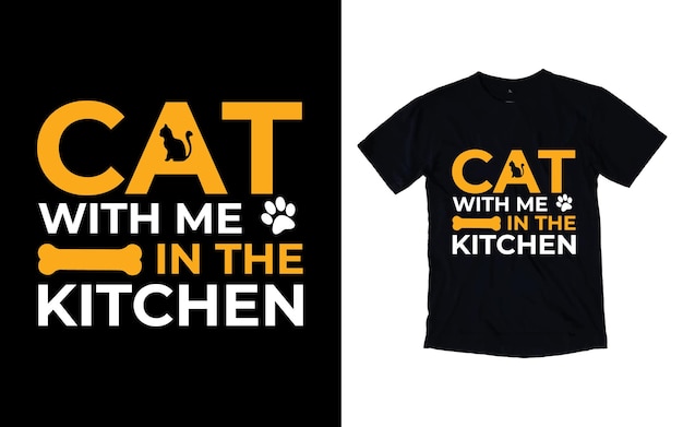 Cat typography vector t shirt design