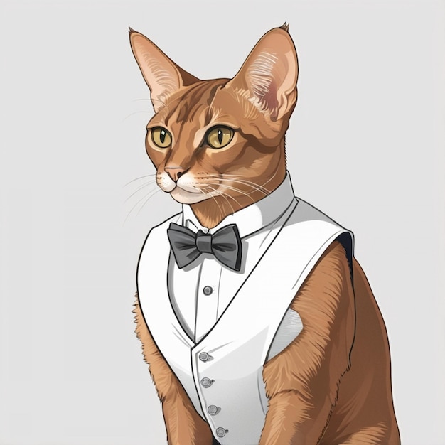 a cat wearing a bow tie that says  the name tuxedo