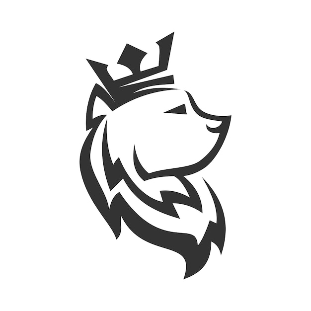 cat with crown Icon Illustration Brand Identity