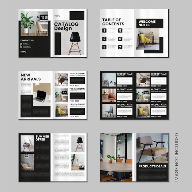 Catalog design or 12 pages product catalogue template design