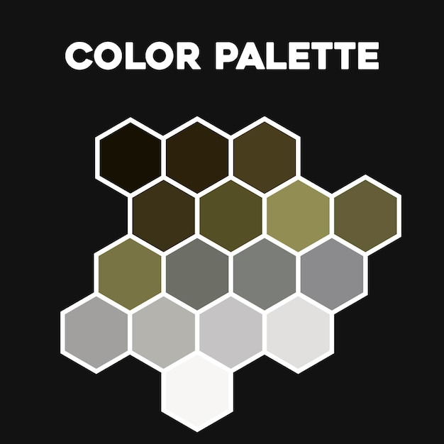 Catalog of samples of color combinations. Vector